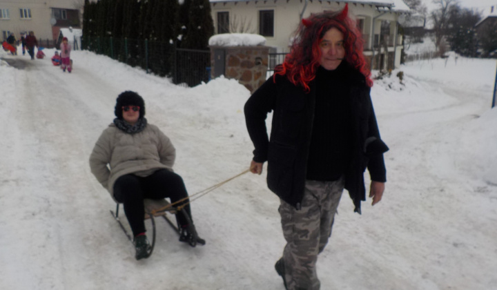 22. fotografia fotogalérie 21.1.2017 - Fašiangová sánkovačka